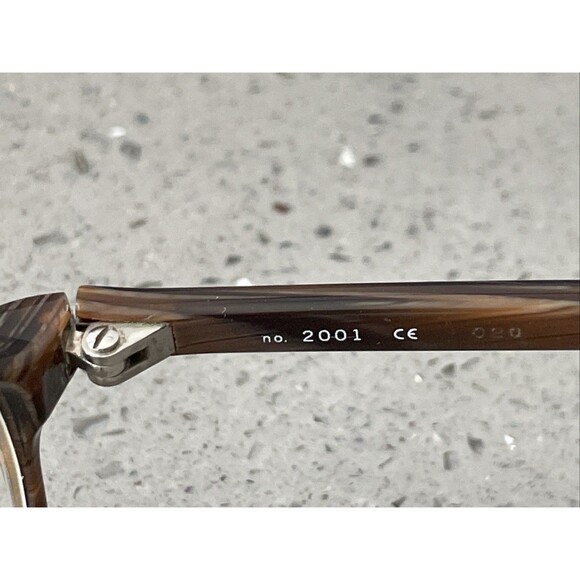 Coach Eyeglasses Frames ONLY 2001 020 Italy 50-19-145 BUH brown full rim - Picture 6 of 14